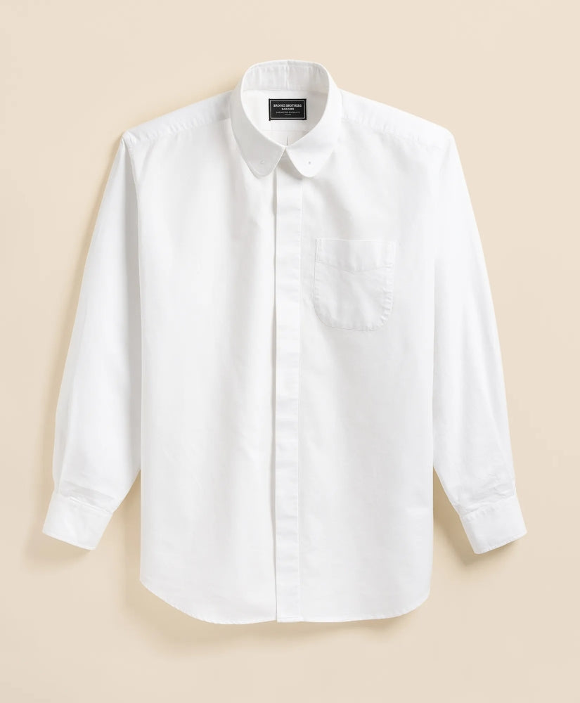 Brooks Brothers X Engineered Garments Cotton Oxford Round Pinhole Collar Oversized Dress Shirt | Brooks Brothers online shop
