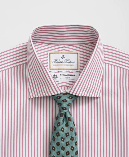 Brooks Brothers X Thomas Mason® Cotton English Collar, Striped Dress Shirt | Brooks Brothers on sale