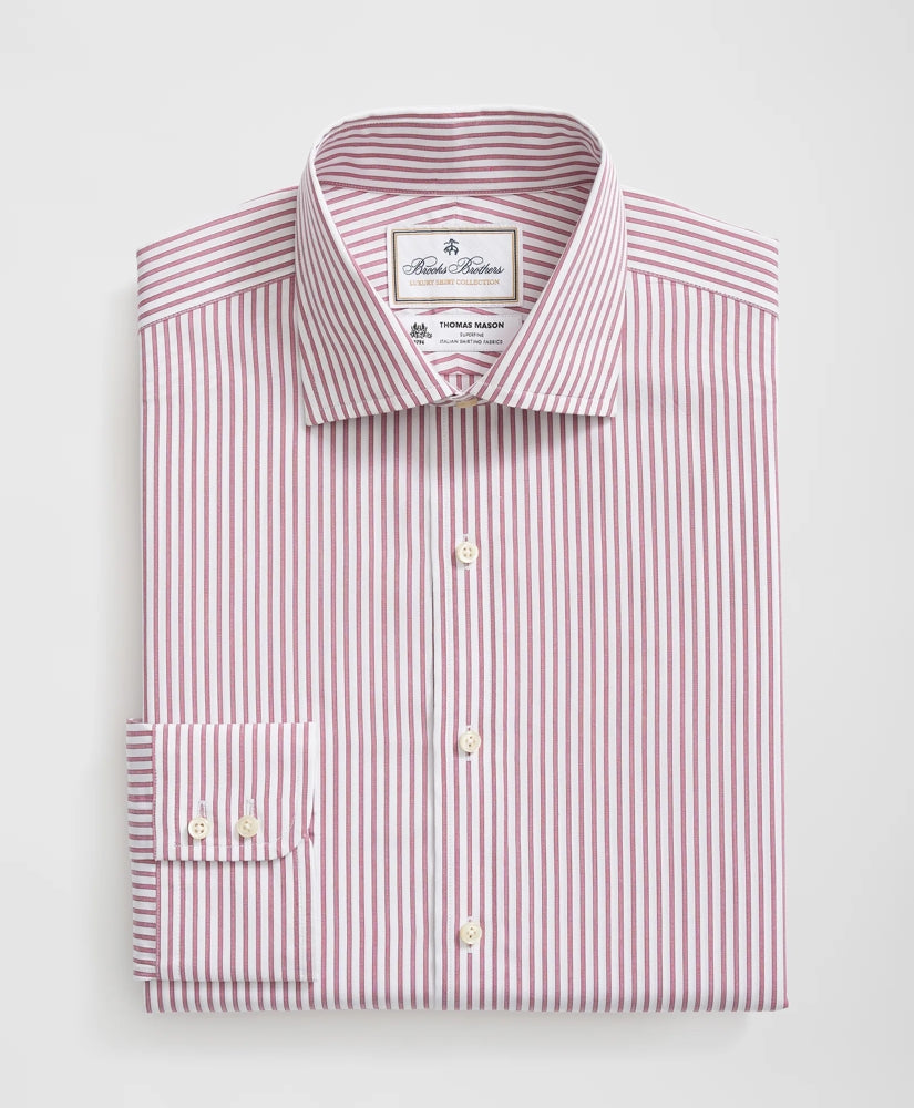 Brooks Brothers X Thomas Mason® Cotton English Collar, Striped Dress Shirt | Brooks Brothers on sale