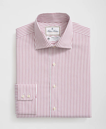 Brooks Brothers X Thomas Mason® Cotton English Collar, Striped Dress Shirt | Brooks Brothers on sale
