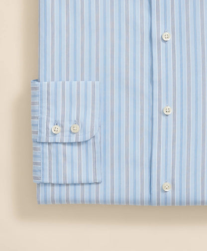 Brooks Brothers x Thomas Mason® Cotton Poplin Ainsley Collar, Multi Stripe Dress Shirt | Brooks Brothers for sale