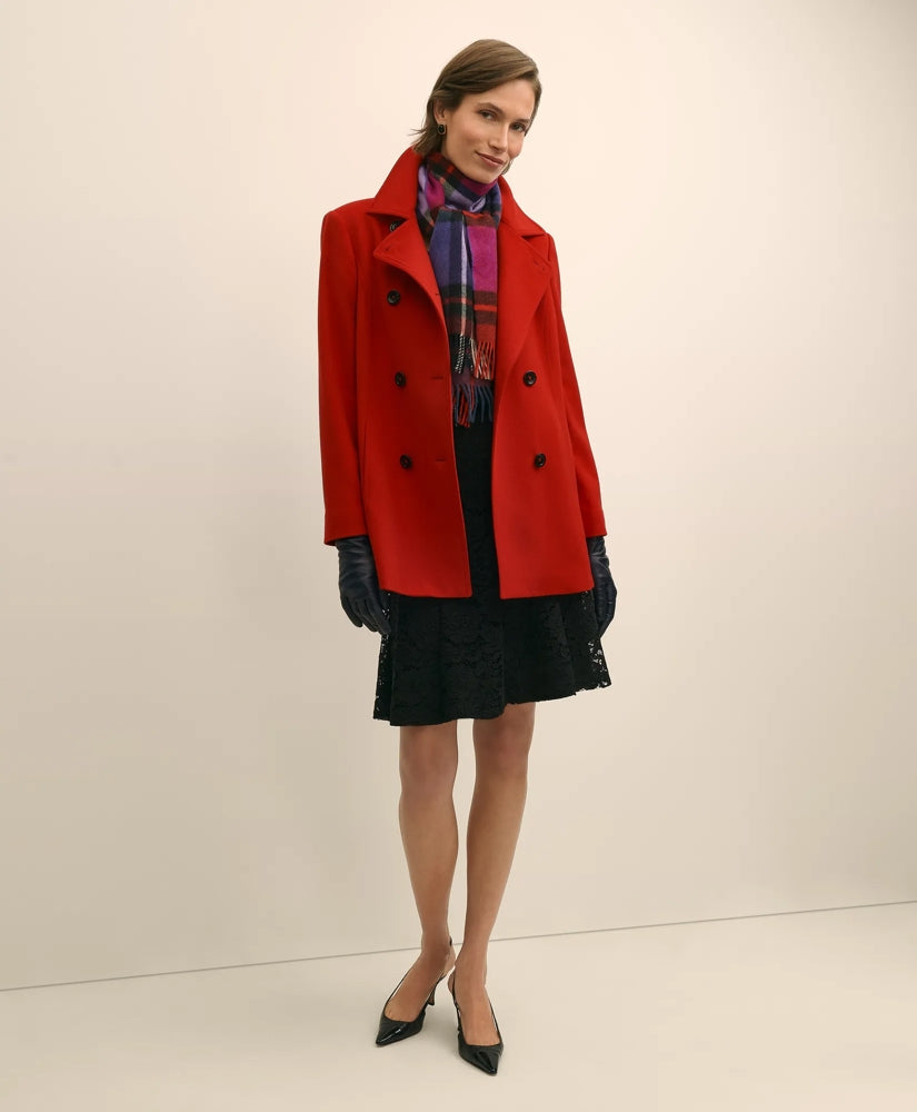 Brushed Wool Peacoat with Throat Latch | Brooks Brothers for sale