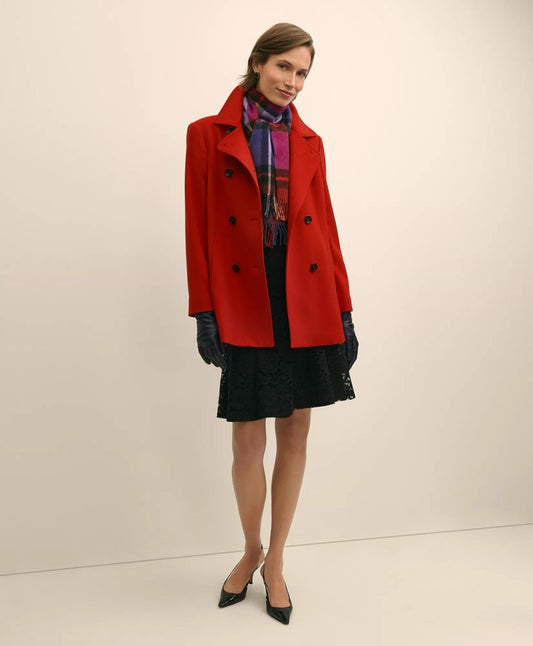 Brushed Wool Peacoat with Throat Latch | Brooks Brothers for sale