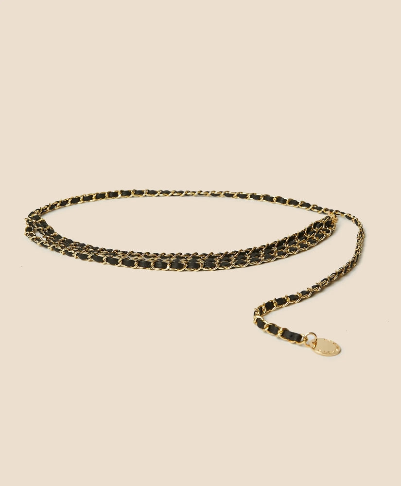 B-Low the Belt Mini-Chain Leather Belt | Brooks Brothers on sale