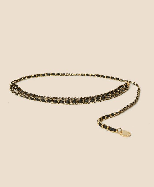B-Low the Belt Mini-Chain Leather Belt | Brooks Brothers on sale