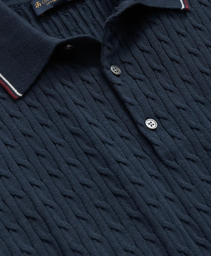 Cable Knit Archive Tennis Polo in Supima® Cotton | Brooks Brothers for sale