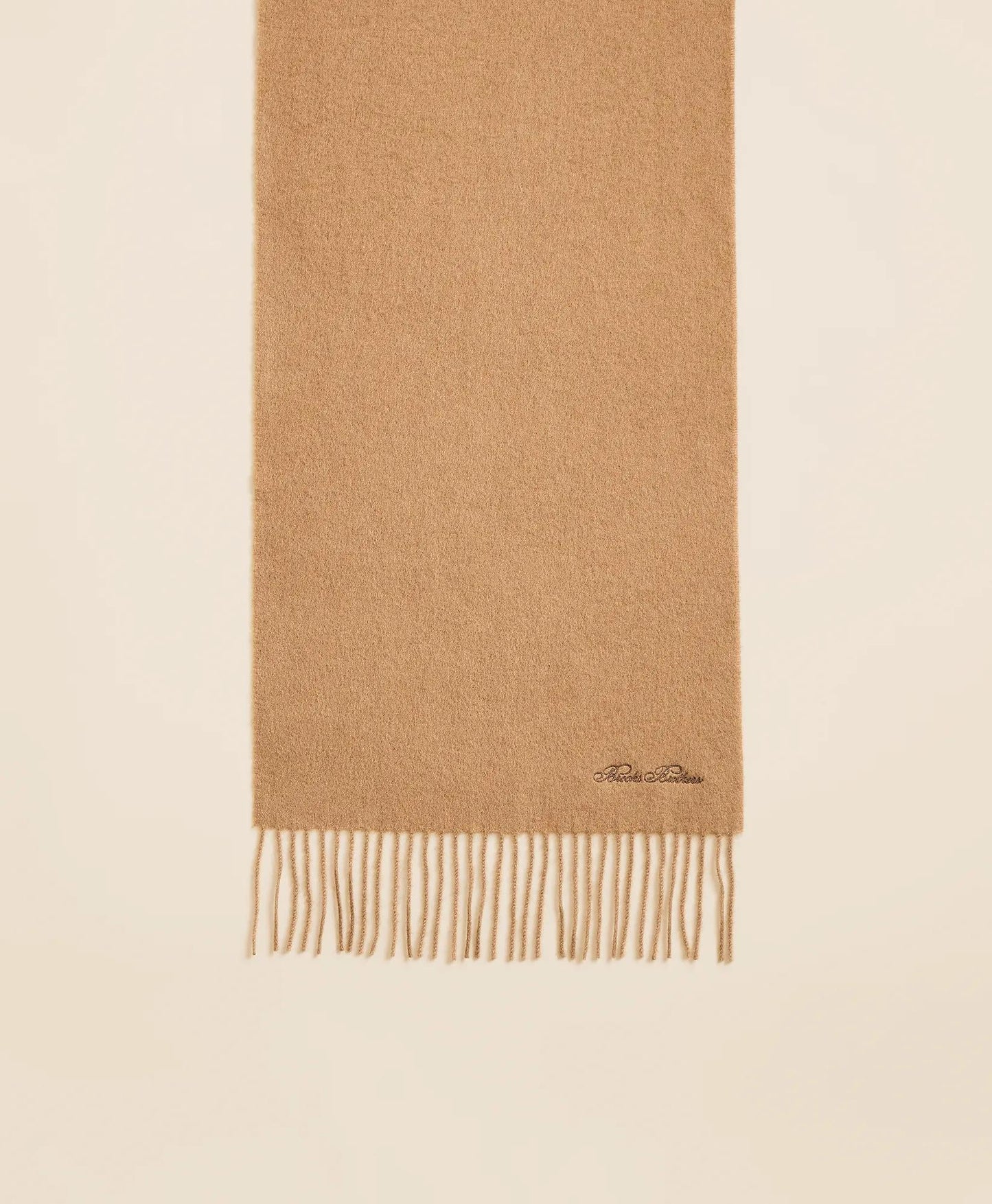 Camel Hair Fringed Scarf | Brooks Brothers on sale