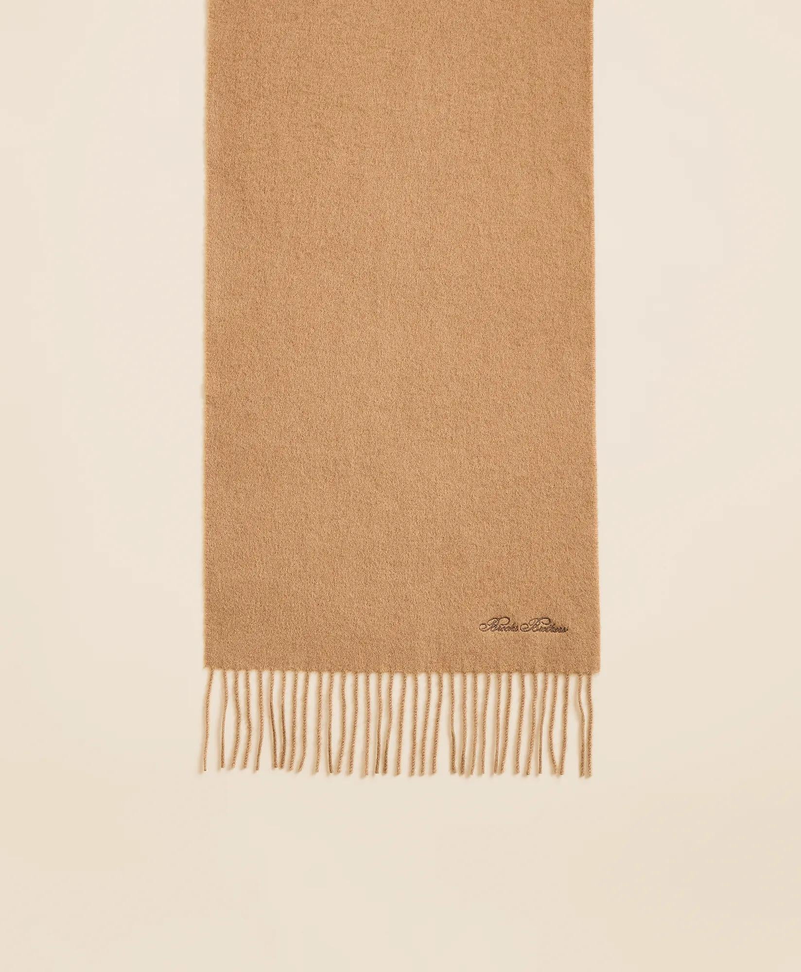 Camel Hair Fringed Scarf | Brooks Brothers on sale