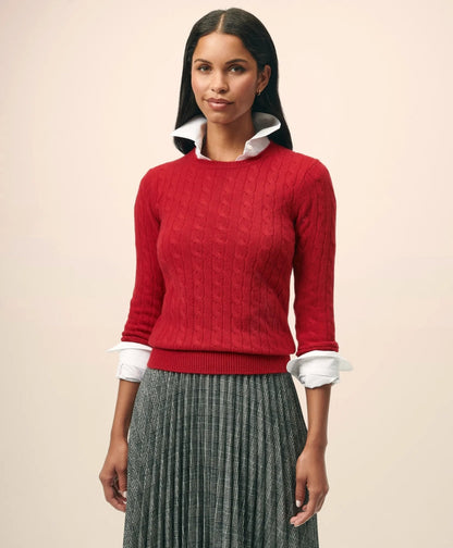 Cashmere Cable Crewneck Sweater | Brooks Brothers online - US 5929