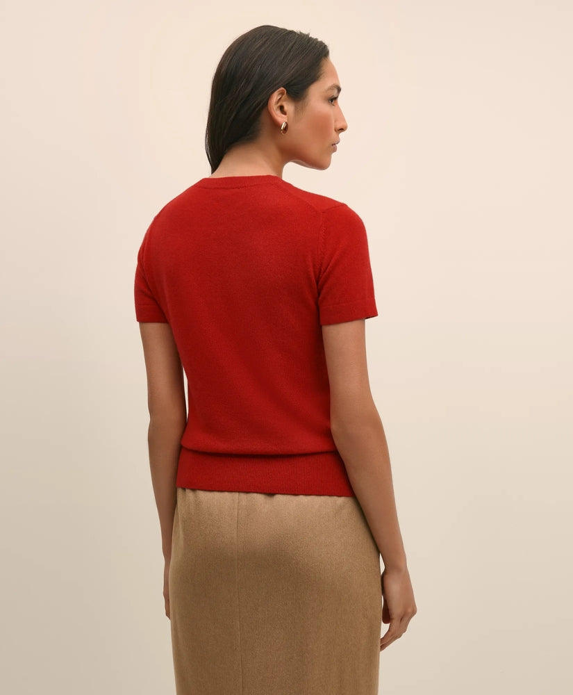 Cashmere Short-Sleeve Shell | Brooks Brothers online shop