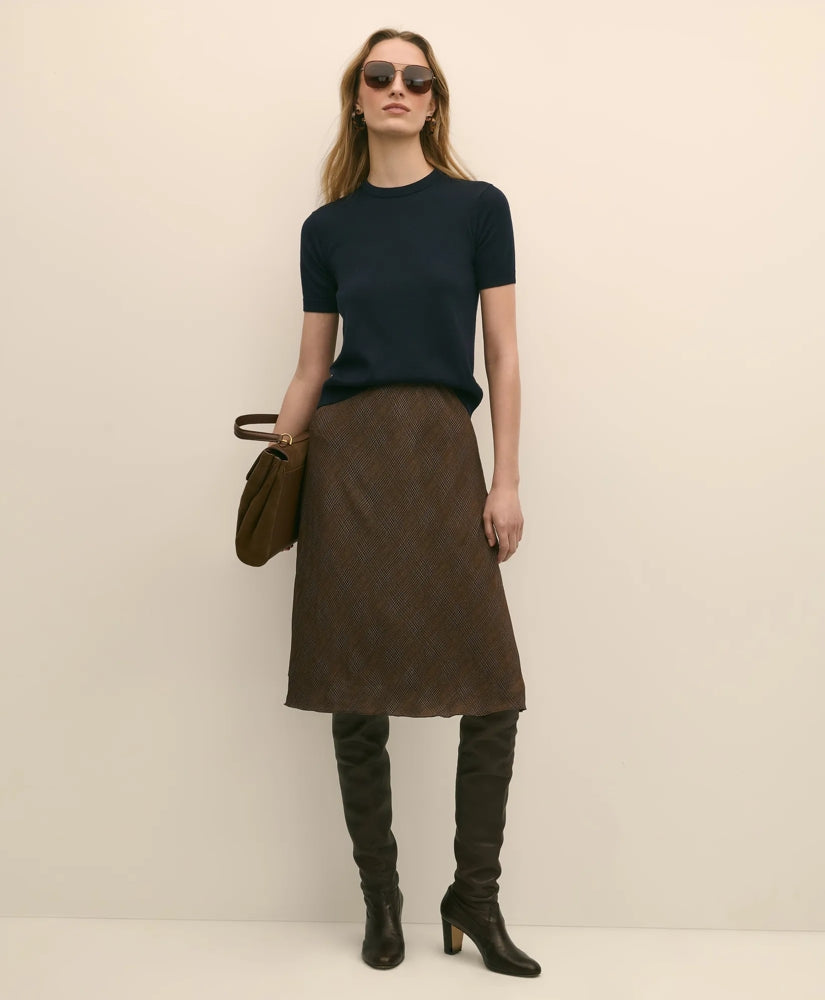 Chiffon Plaid Skirt | Brooks Brothers cheap