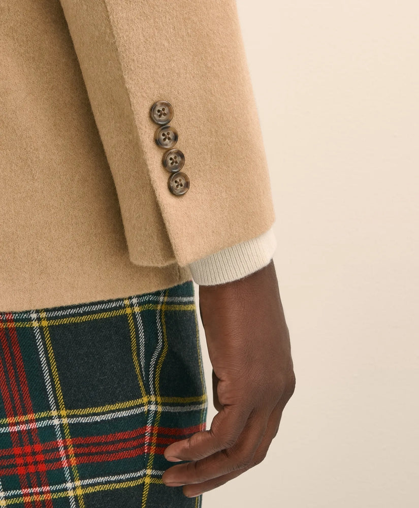 Classic Fit Camel Hair Double-Breasted 1818 Sport Coat | Brooks Brothers online shop