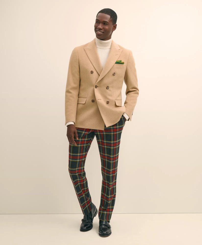 Classic Fit Camel Hair Double-Breasted 1818 Sport Coat | Brooks Brothers online shop