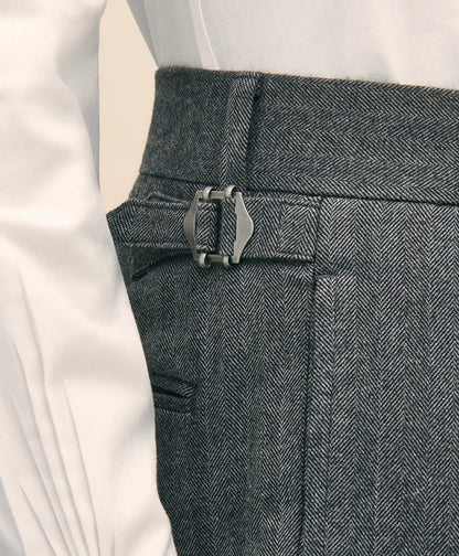 Classic Fit Cotton Herringbone Suit Pants | Brooks Brothers sale