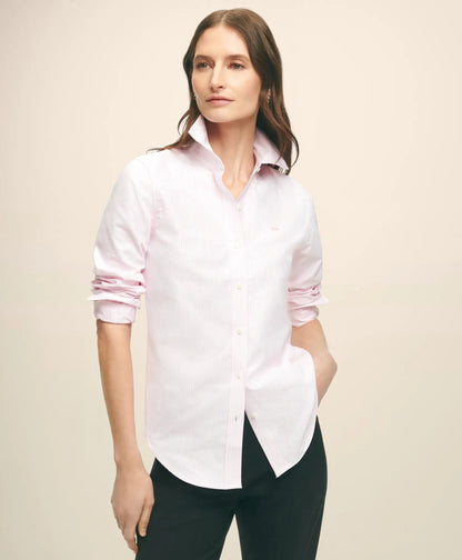 Classic-Fit Cotton Oxford Stripe Shirt | Brooks Brothers discount - US 9734