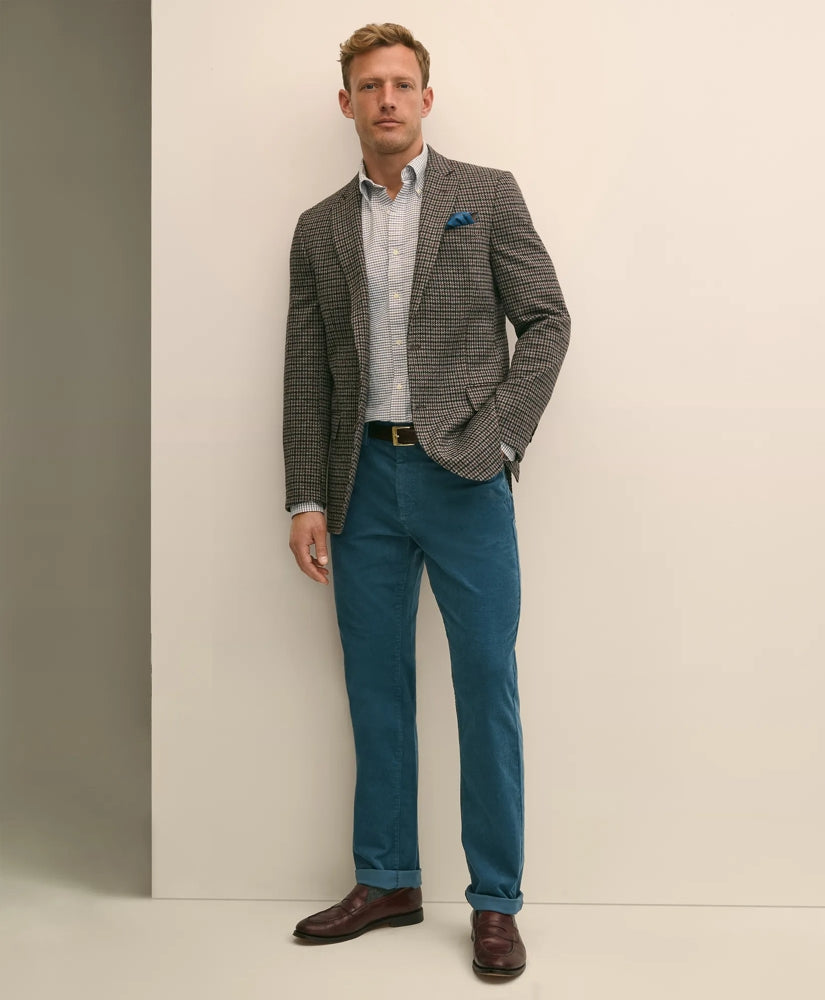 Classic Fit Cotton Wool Blend Knit Houndstooth Sport Coat | Brooks Brothers on sale