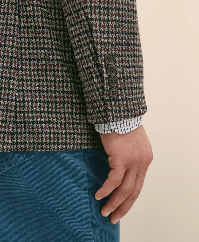 Classic Fit Cotton Wool Blend Knit Houndstooth Sport Coat | Brooks Brothers on sale