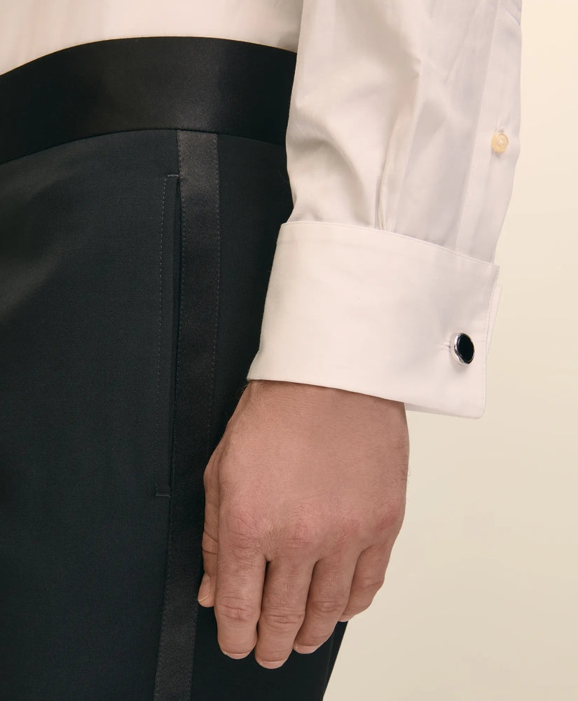 Classic Fit Merino Wool Twill 1818 Tuxedo Pants | Brooks Brothers discount