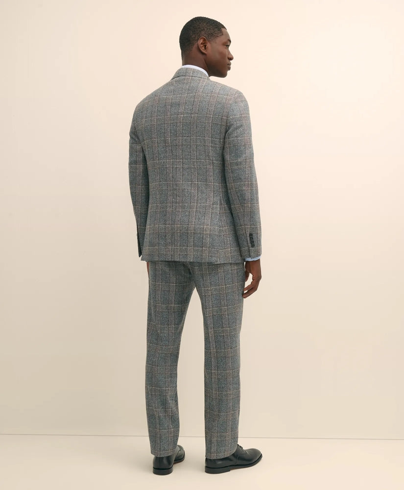 Classic Fit Saxon Wool Bold Check 1818 Suit | Brooks Brothers online