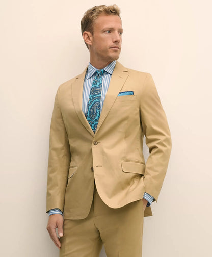 Classic Fit Stretch Cotton Twill Suit Jacket | Brooks Brothers sale