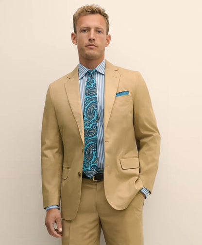 Classic Fit Stretch Cotton Twill Suit Jacket | Brooks Brothers sale