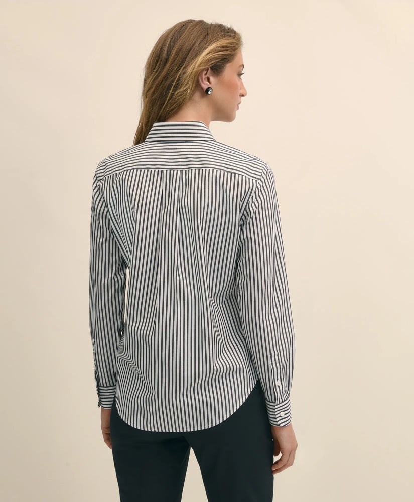 Classic Fit Stretch Supima® Cotton Non-Iron Bengal Stripe Dress Shirt | Brooks Brothers cheap