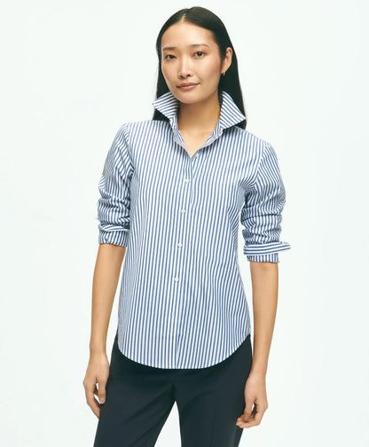 Classic Fit Stretch Supima® Cotton Non-Iron Bengal Stripe Dress Shirt | Brooks Brothers cheap - US 7763