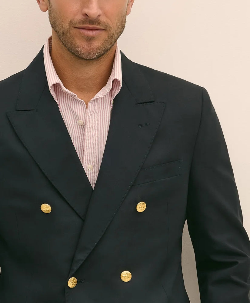 Classic Fit Stretch Wool Double-Breasted 1818 Blazer | Brooks Brothers sale