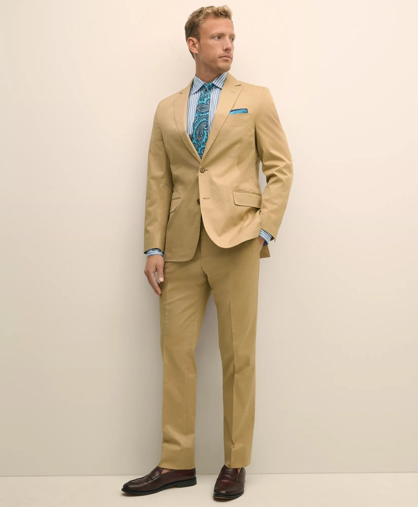 Classic Fit Stretch Cotton Twill Suit Pants | Brooks Brothers online