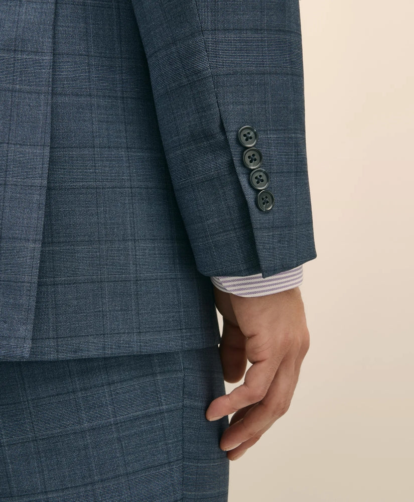 Classic Fit Wool Blue Check 1818 Suit | Brooks Brothers sale