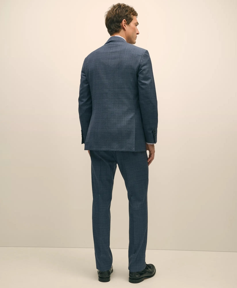Classic Fit Wool Blue Check 1818 Suit | Brooks Brothers sale