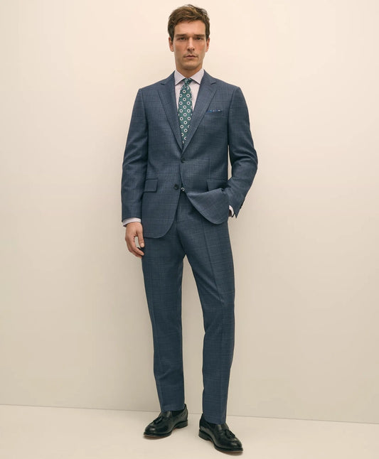 Classic Fit Wool Blue Check 1818 Suit | Brooks Brothers sale