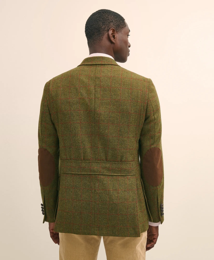 Classic Fit Wool-Cashmere Tweed Windowpane 1818 Sport Coat | Brooks Brothers sale