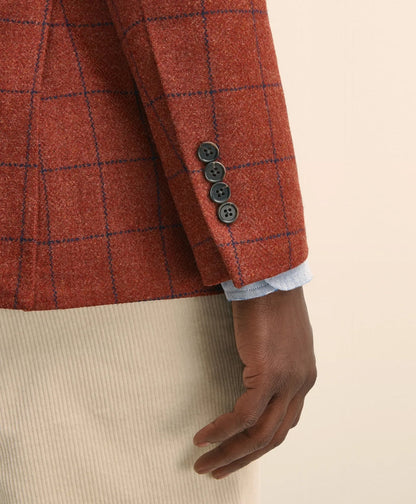 Classic Fit Wool-Cashmere Tweed Windowpane 1818 Sport Coat | Brooks Brothers online