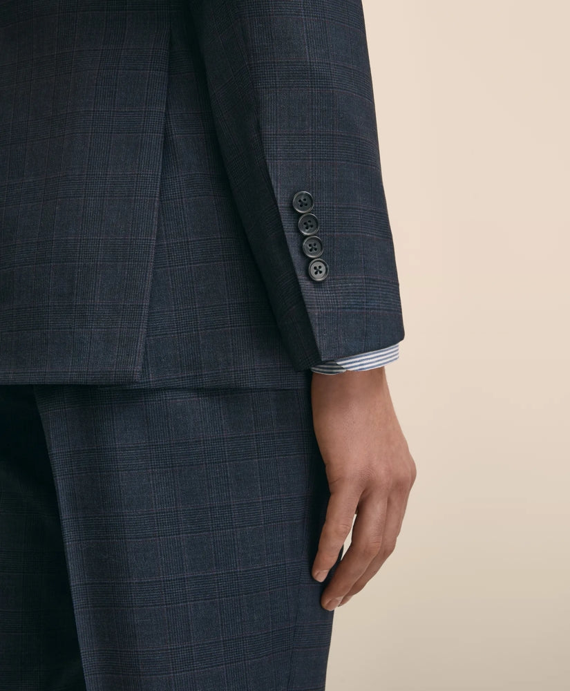 Classic Fit Wool Check 1818 Suit | Brooks Brothers online shop
