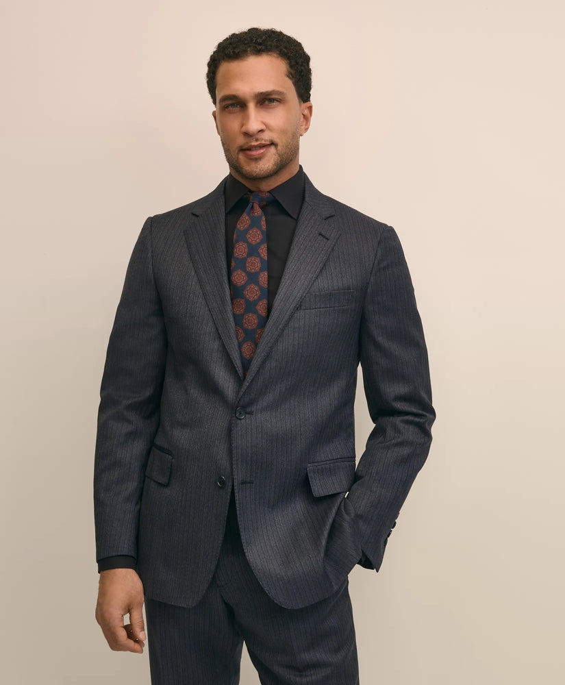 Classic Fit Wool Pinstripe 1818 Suit | Brooks Brothers online