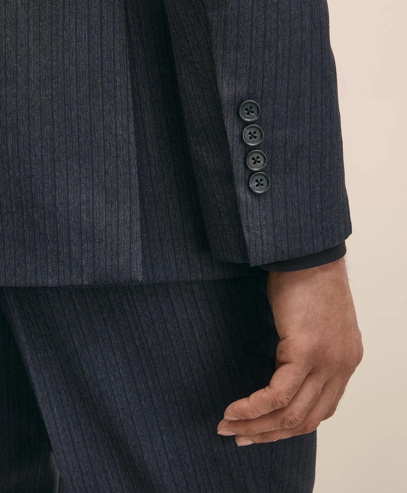 Classic Fit Wool Pinstripe 1818 Suit | Brooks Brothers online