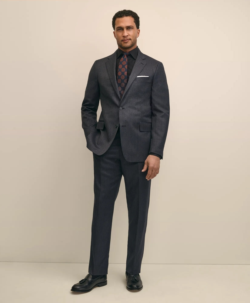 Classic Fit Wool Pinstripe 1818 Suit | Brooks Brothers online