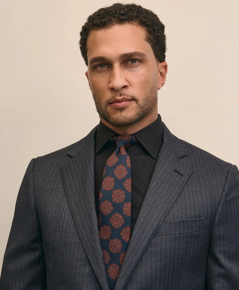 Classic Fit Wool Pinstripe 1818 Suit | Brooks Brothers online