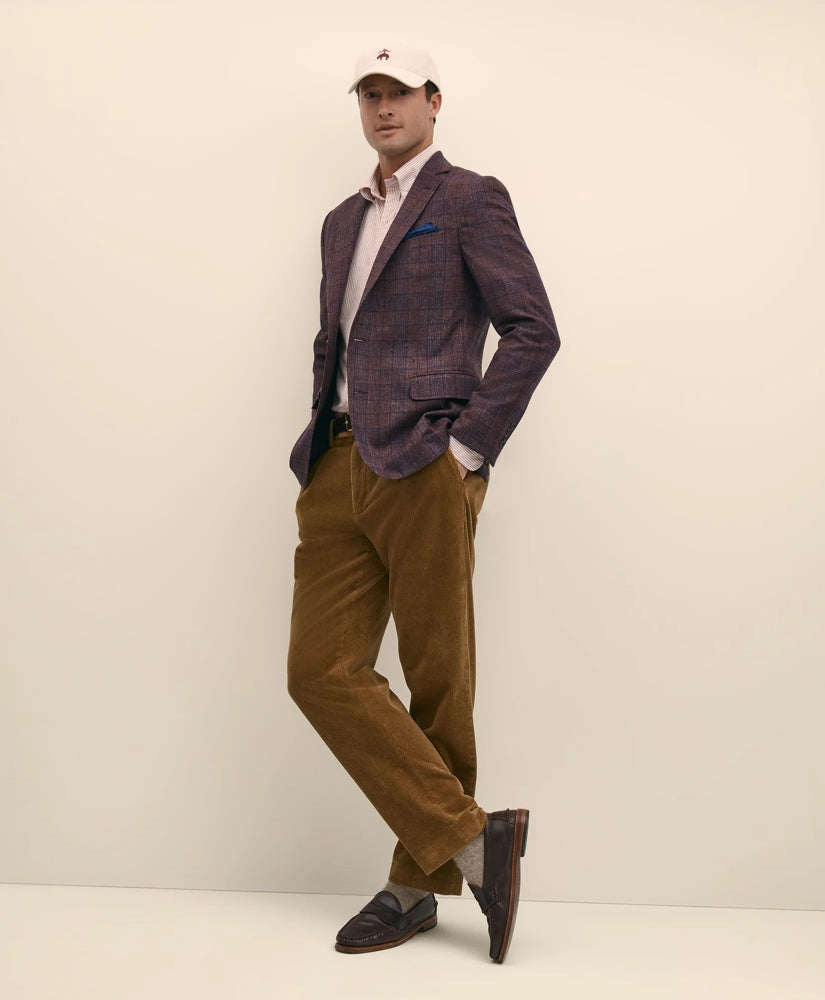 Classic Fit Wool Flannel Plaid Sport Coat | Brooks Brothers online