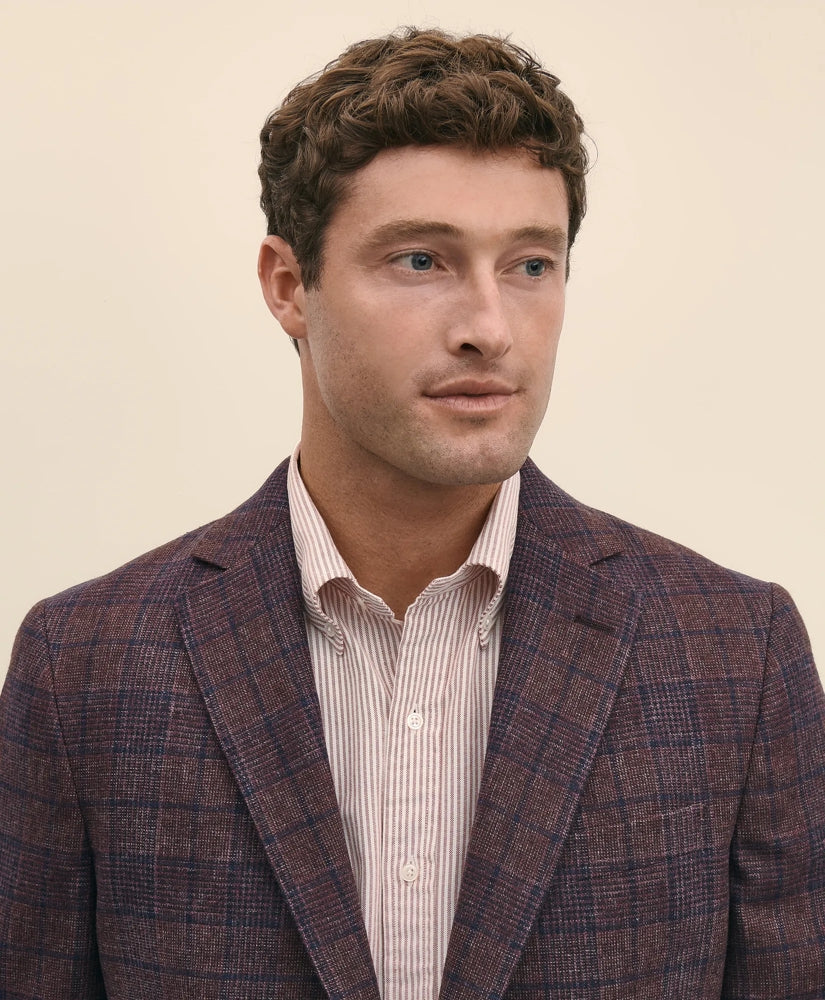 Classic Fit Wool Flannel Plaid Sport Coat | Brooks Brothers online