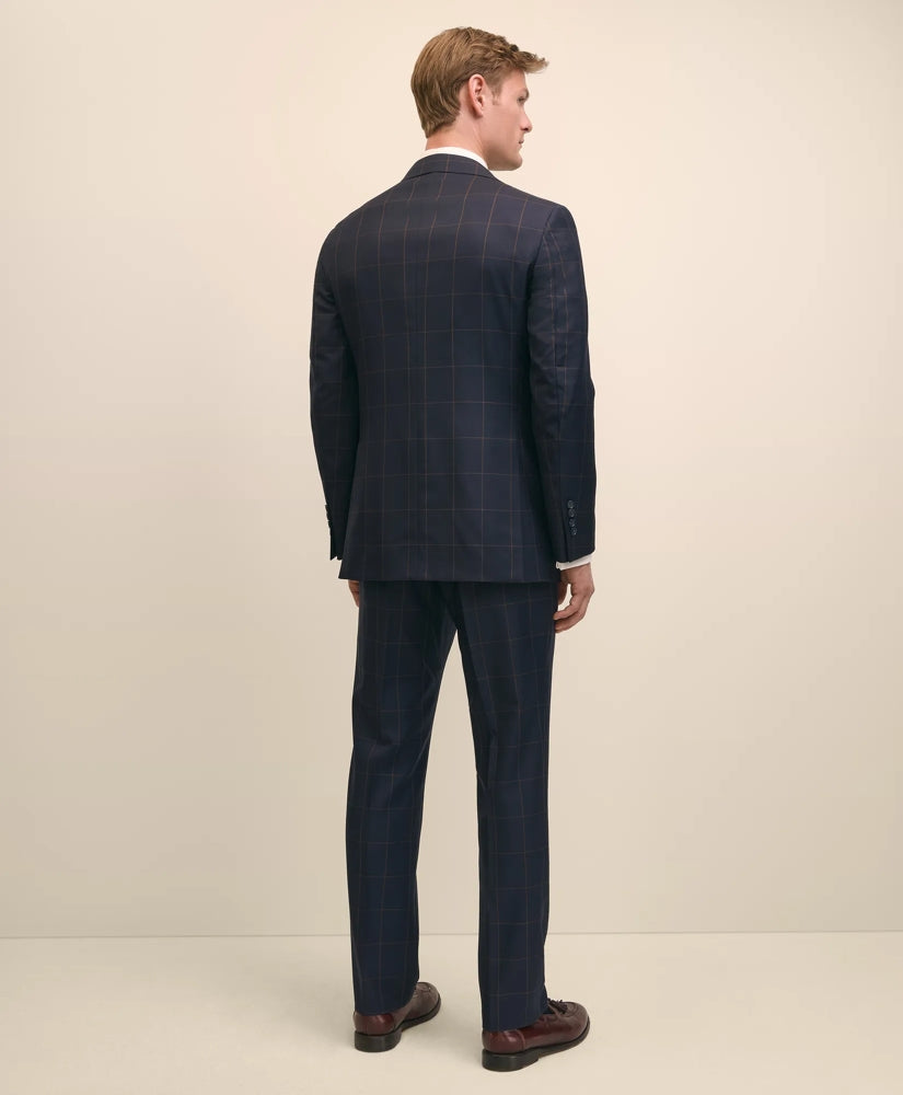 Classic Fit Wool Windowpane 1818 Suit | Brooks Brothers for sale