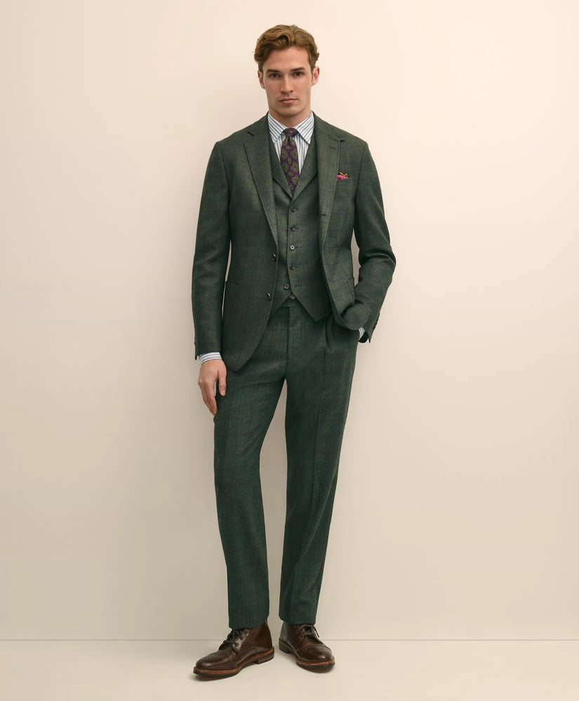 Classic Fit Wool Windowpane Suit Vest | Brooks Brothers sale