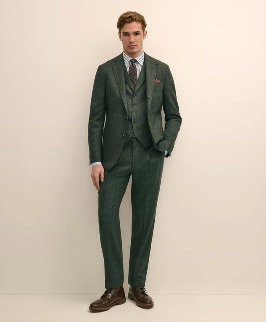 Classic Fit Wool Windowpane Suit Vest | Brooks Brothers sale