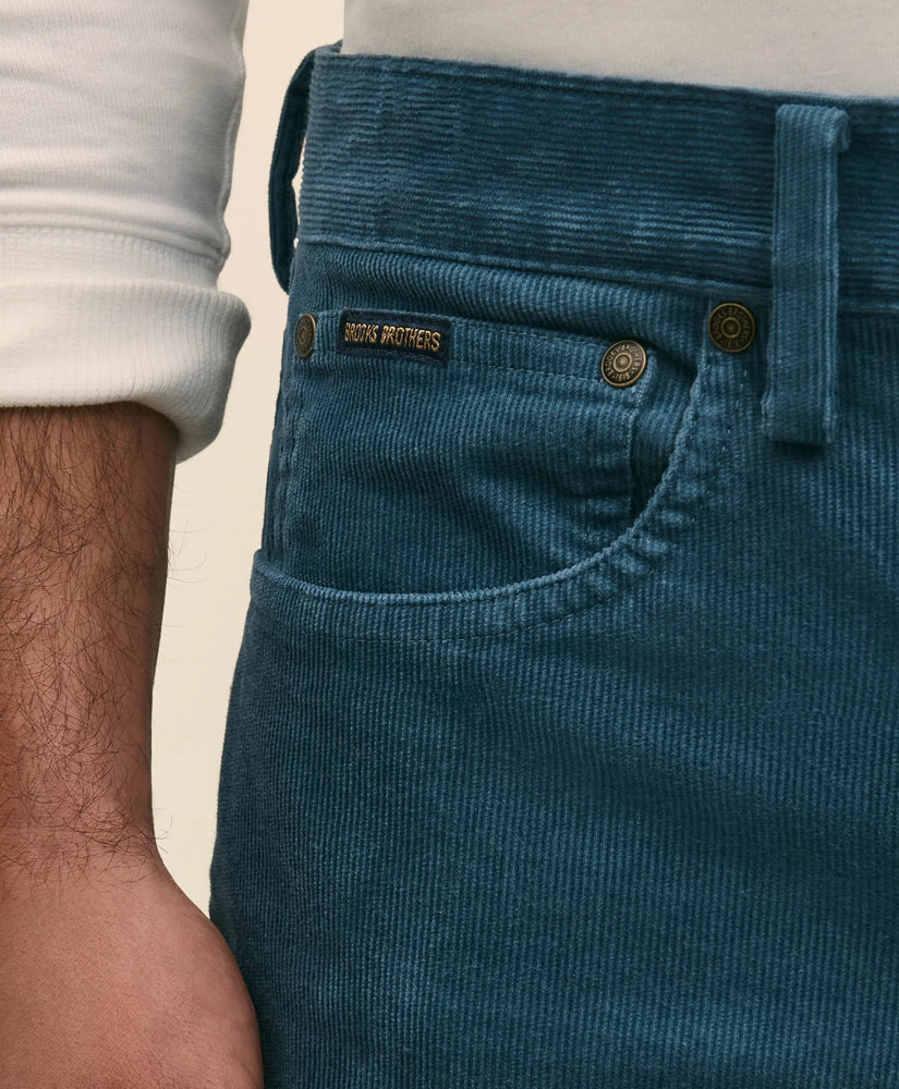 Cotton 5-Pocket Corduroy Pants | Brooks Brothers online shop