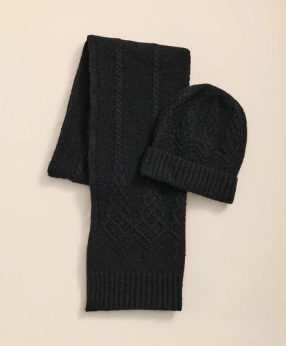 Cotton-Alpaca-Wool Blend Hat & Scarf Boxed Set | Brooks Brothers sale