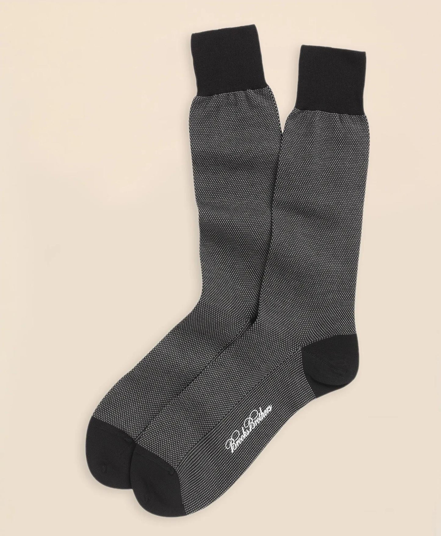 Cotton Bird's Eye Crew Socks | Brooks Brothers sale