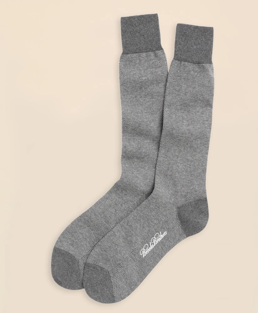 Cotton Bird's Eye Crew Socks | Brooks Brothers sale - US 2286
