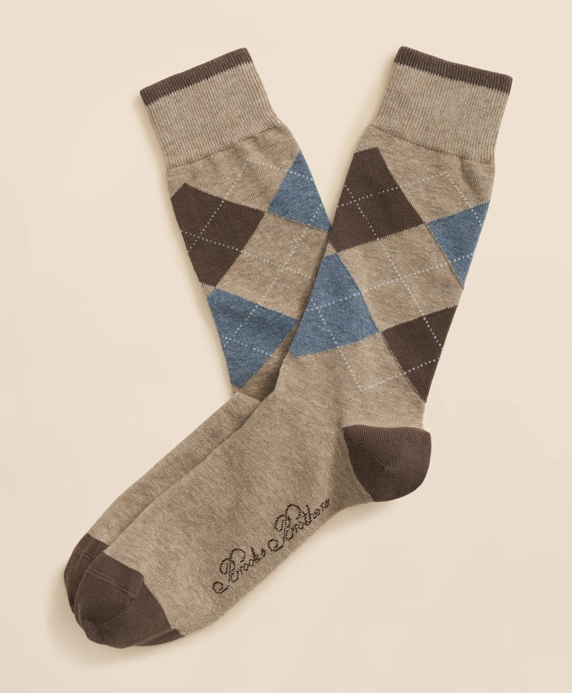 Cotton Blend Argyle Socks | Brooks Brothers on sale - US 2100