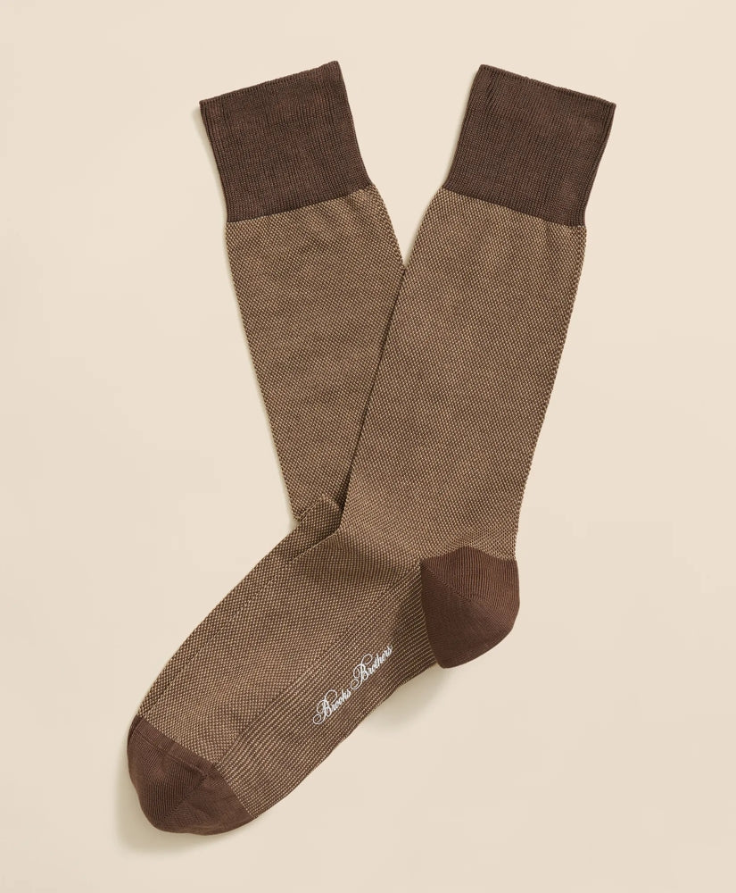 Cotton-Blend Birdseye Socks | Brooks Brothers sale - US 6578